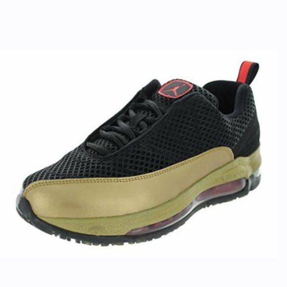 NewAir Jordan Comfort A Max 12 Black/Crimson-Metallic Gold 443534